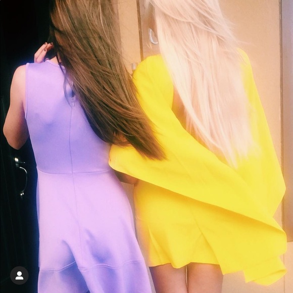 Zara yellow cape dress - Picture 4 of 4